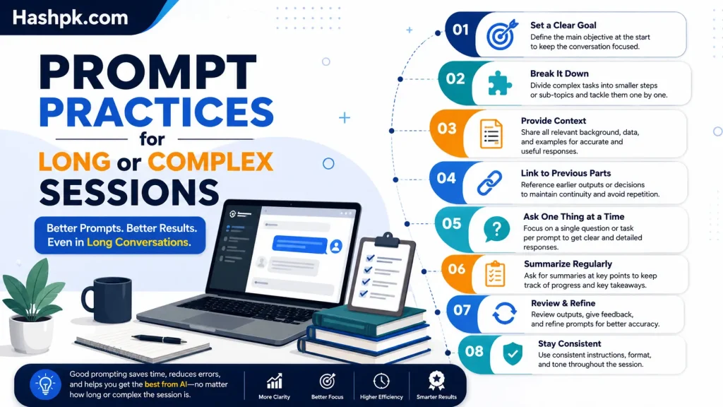 Prompt Practices for Long or Complex Sessions