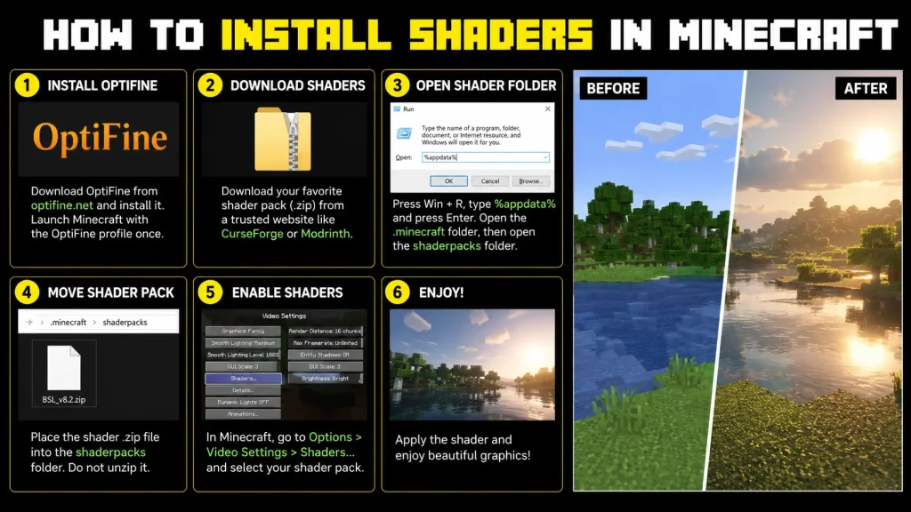 How to Install Shaders in Minecraft