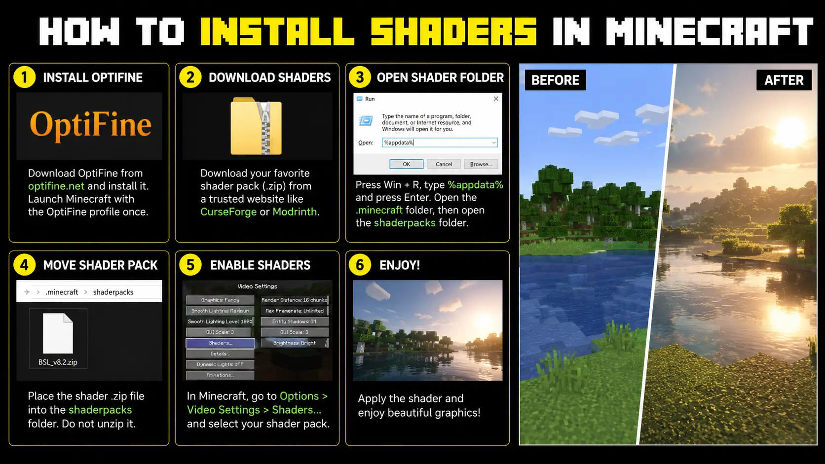 How to Install Shaders in Minecraft