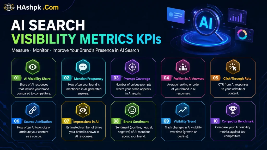 Best AI Search Visibility Metrics KPIs