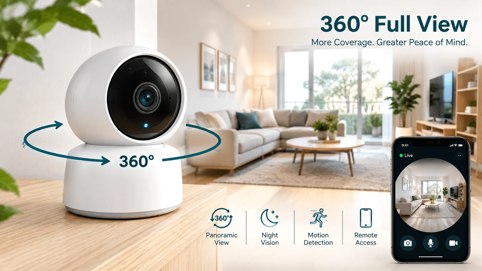 Security Camera Round Facing