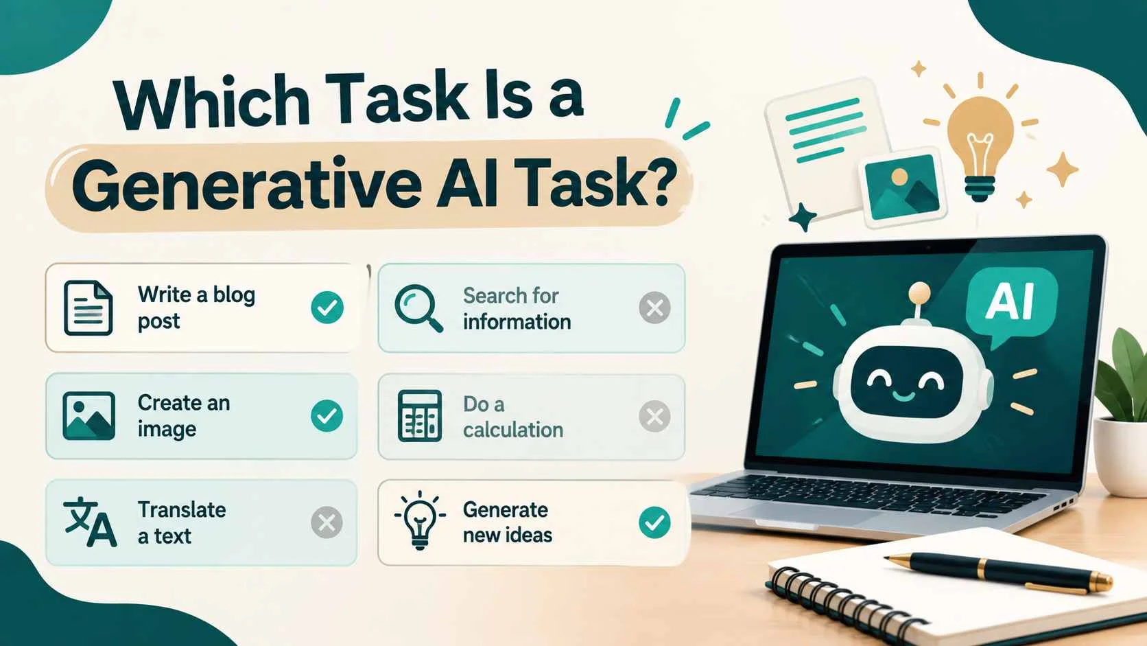 Which Task Is a Generative AI Task